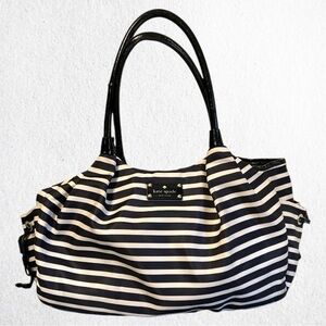 Kate Spade Black and White Striped Women's Tote